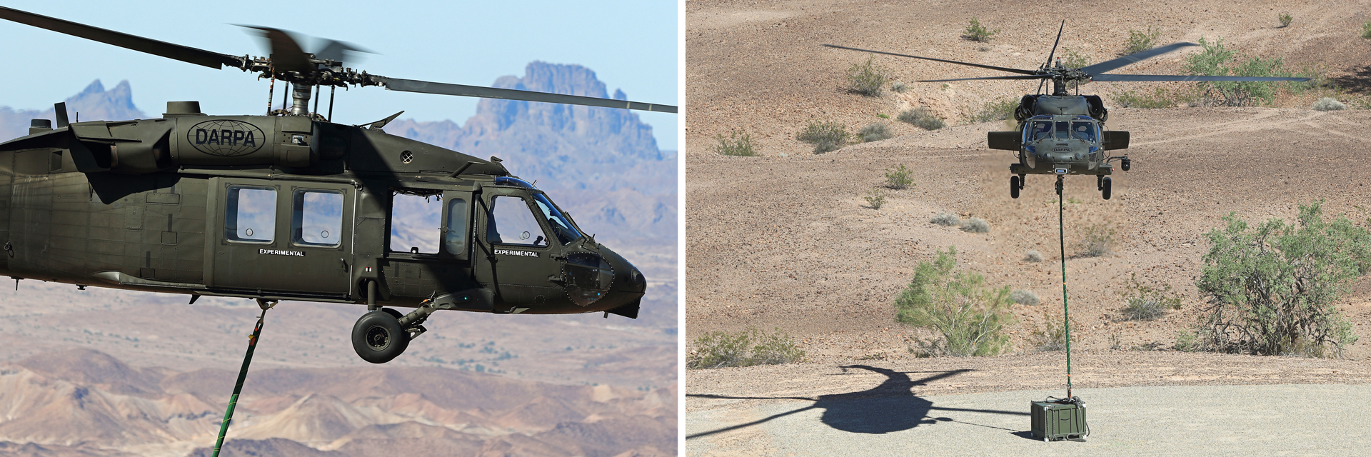 运输外部负载时,自主黑鹰直升机被地面重定向控制器位于着陆地点释放其负载,然后土地疏散伤亡。